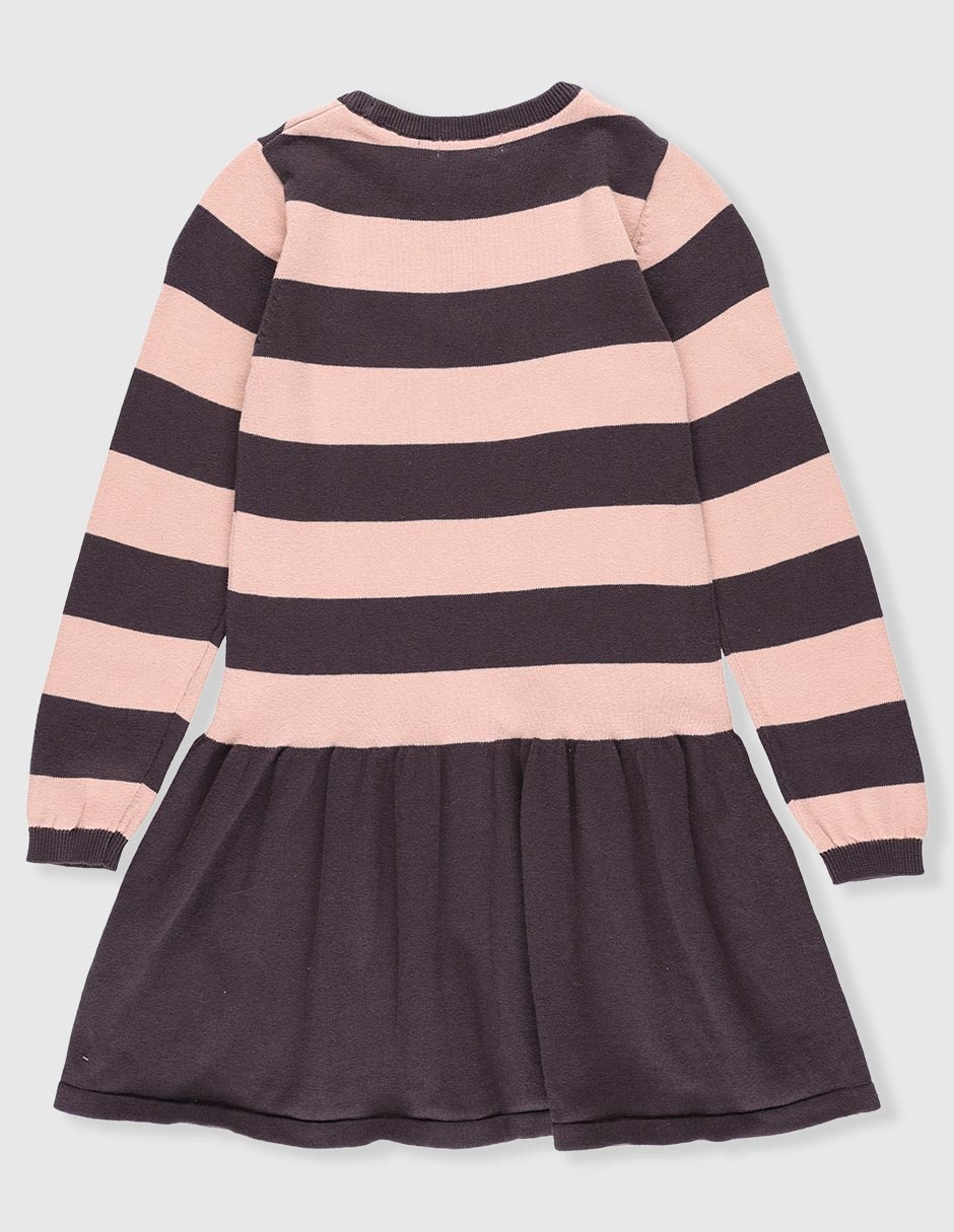 Vestido manga regular para niña 2