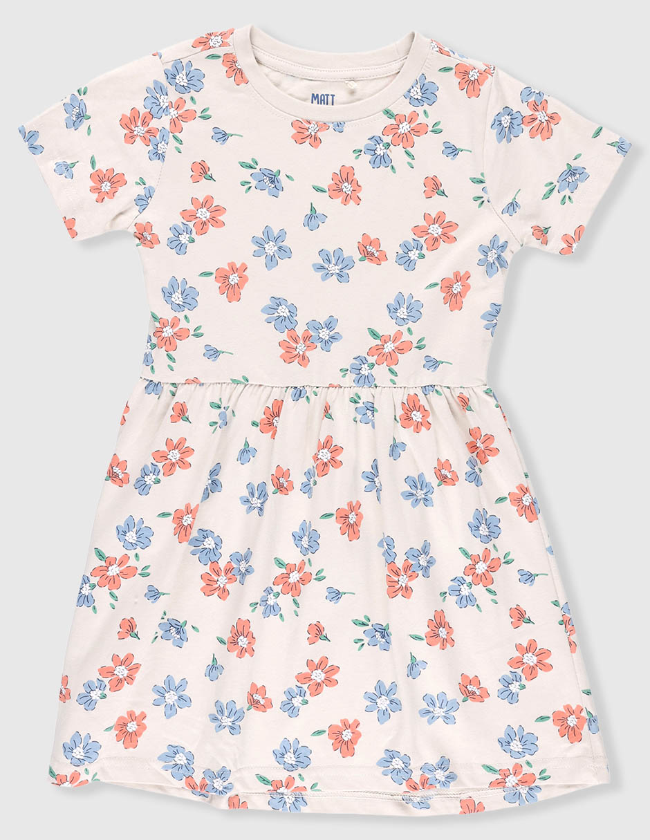 Vestido manga regular para niña Vestido manga regular para niña
