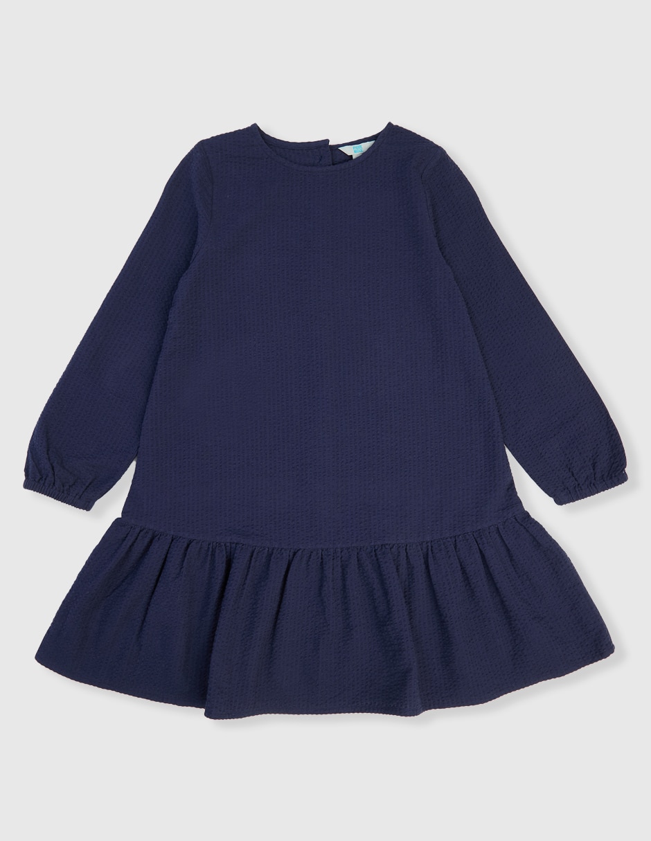 Vestido manga globo para niña