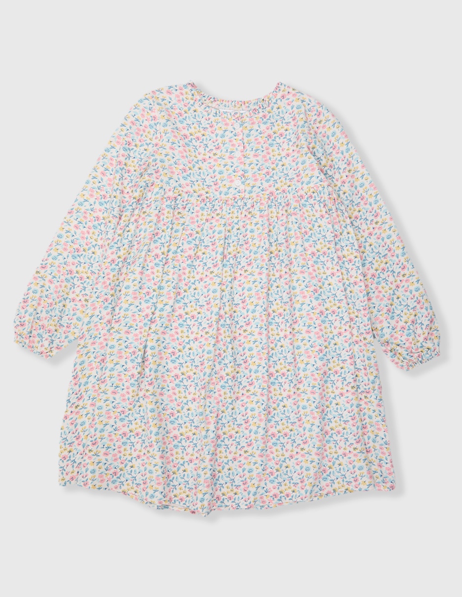 Vestido manga globo para niña 2