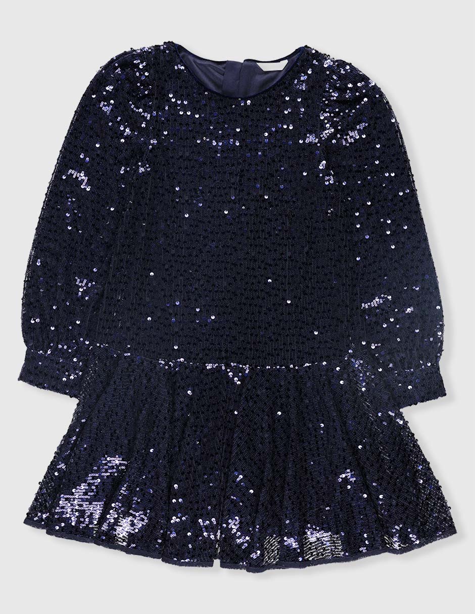 Vestido manga globo para niña Vestido manga globo para niña