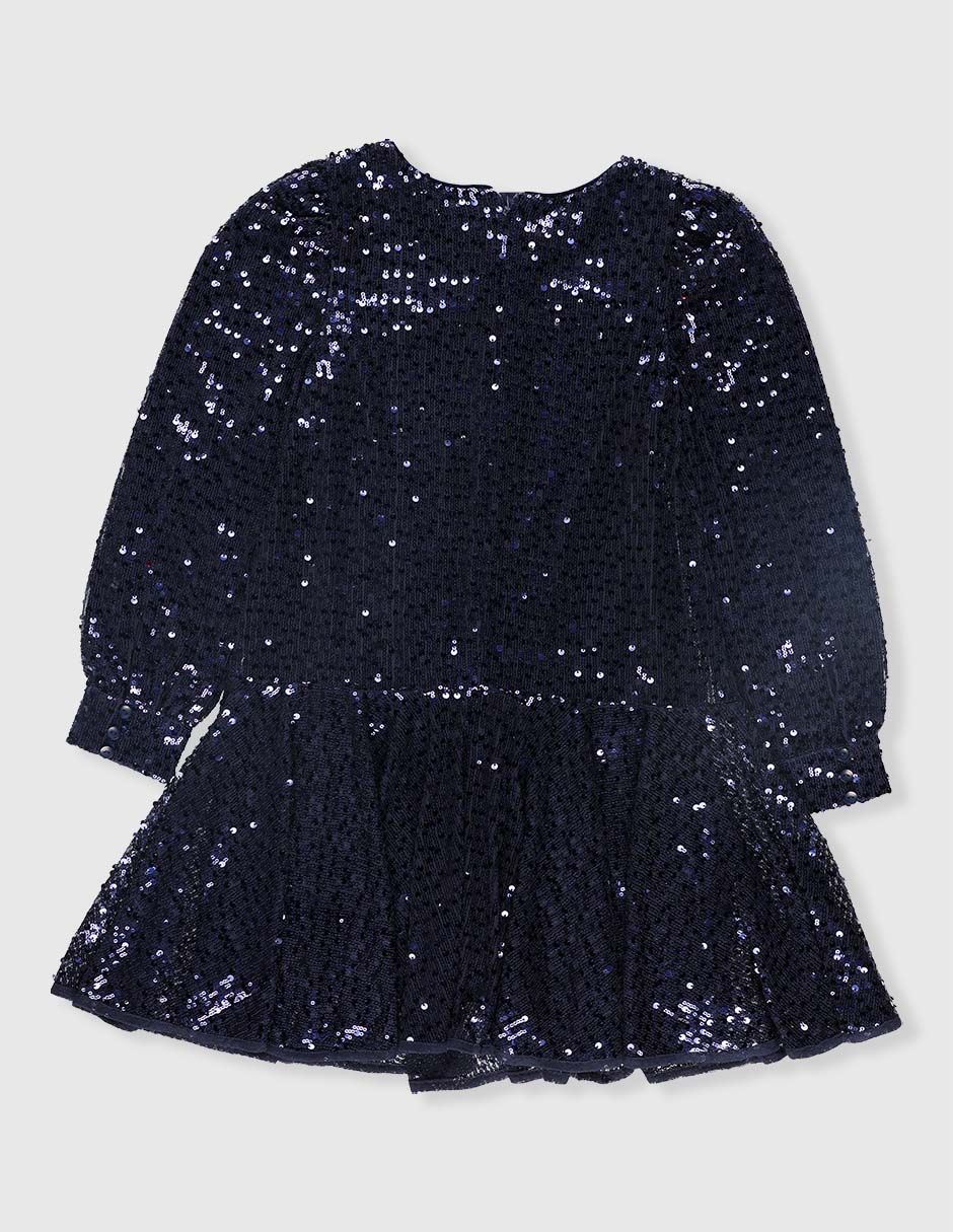 Vestido manga globo para niña 2
