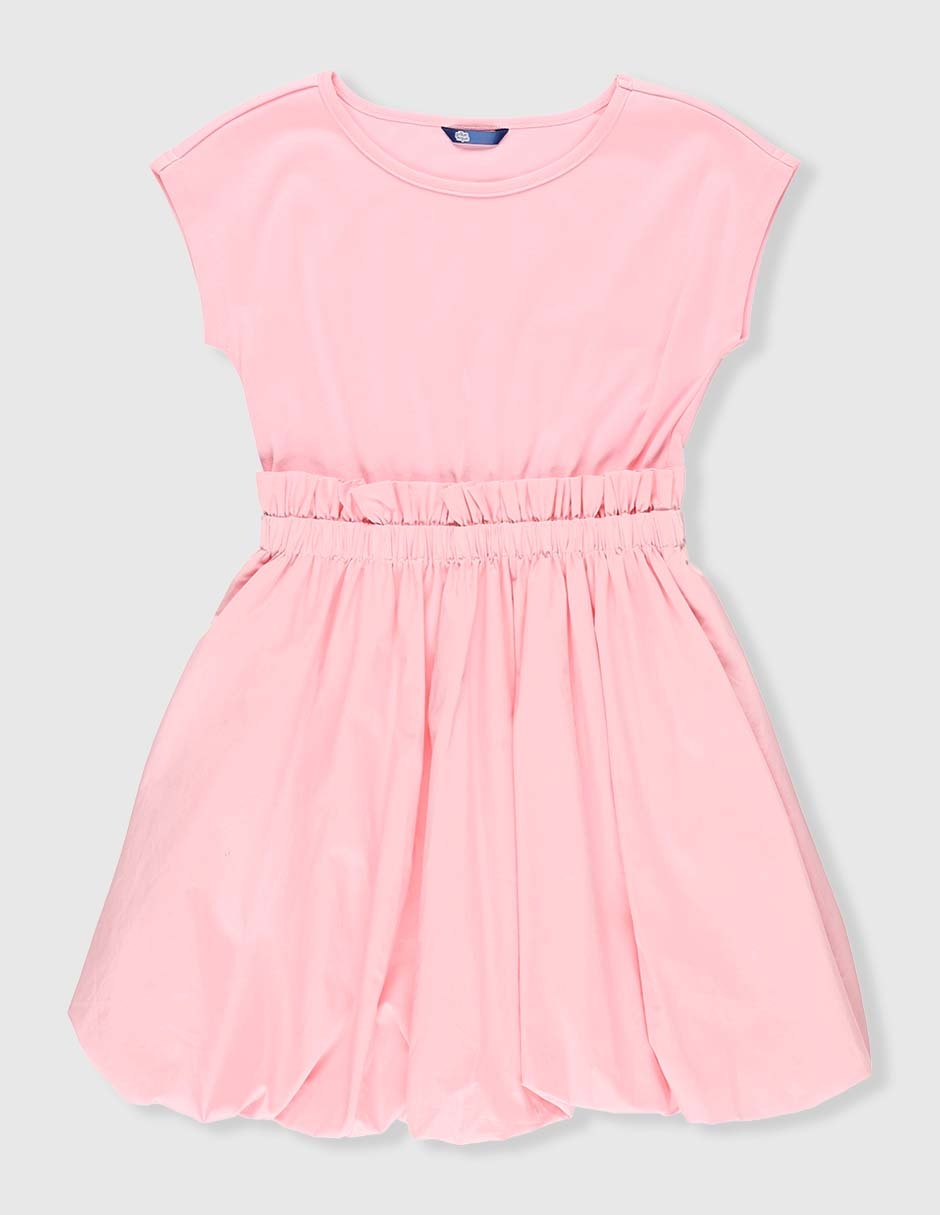 Vestido manga cap para niña