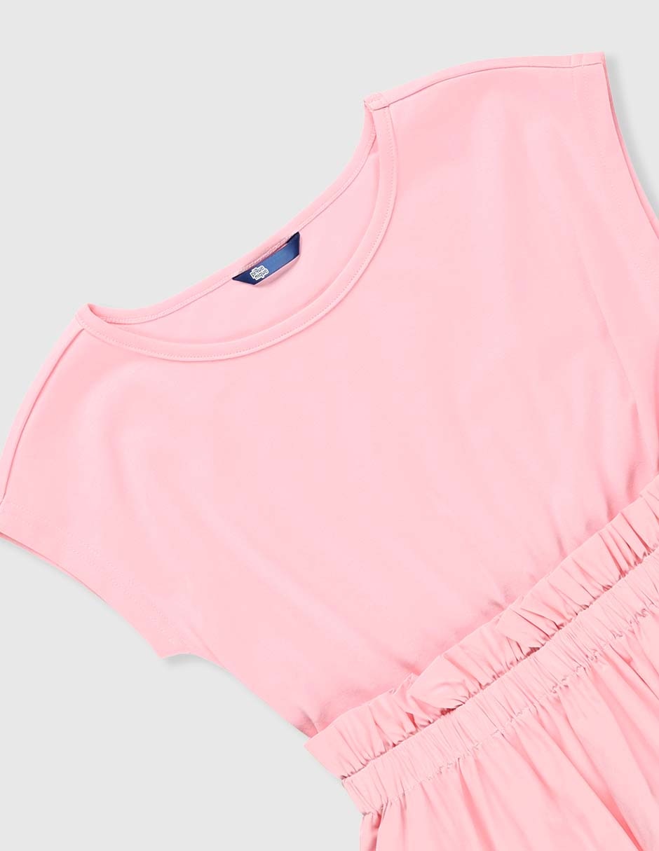 Vestido manga cap para niña 3