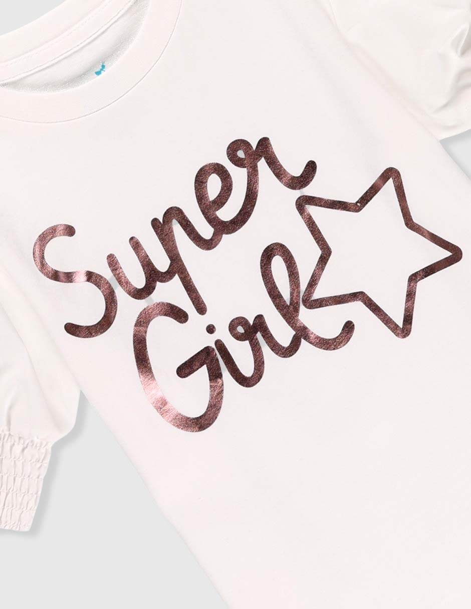 Playera manga corta para niña 3