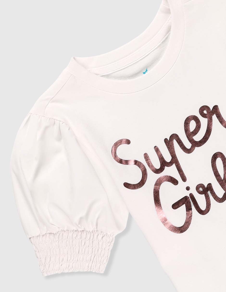 Playera manga corta para niña 4