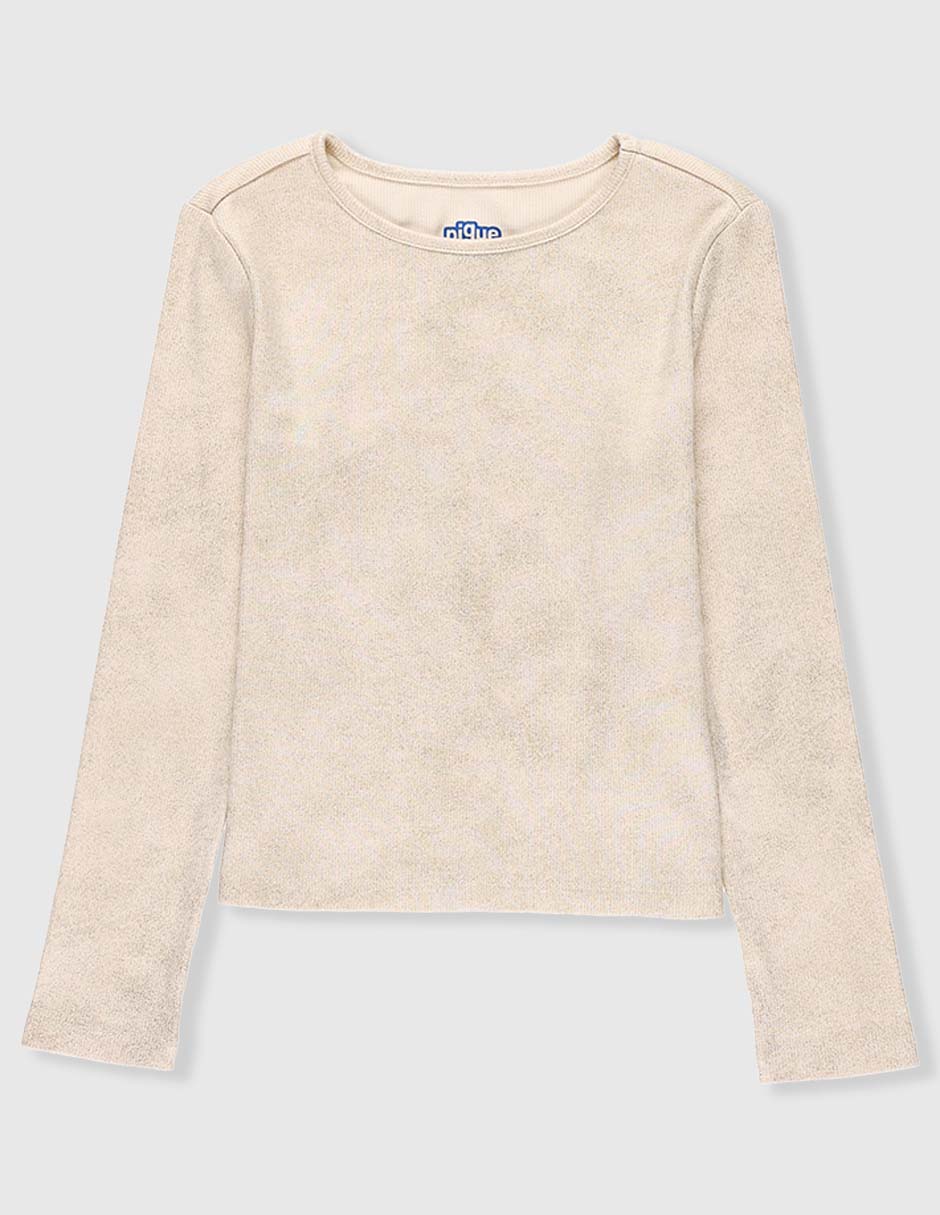Playera manga larga para niña