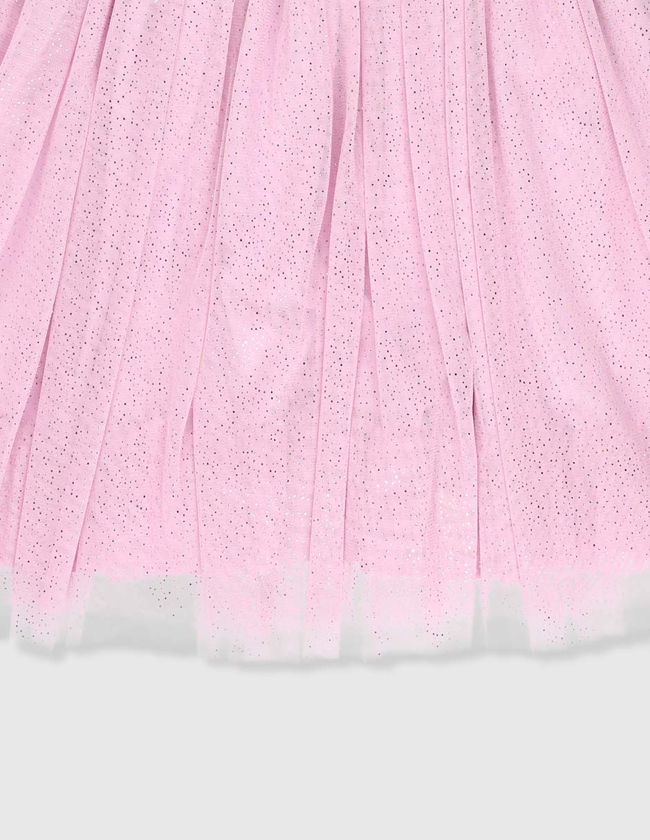 Vestido manga regular para niña 4