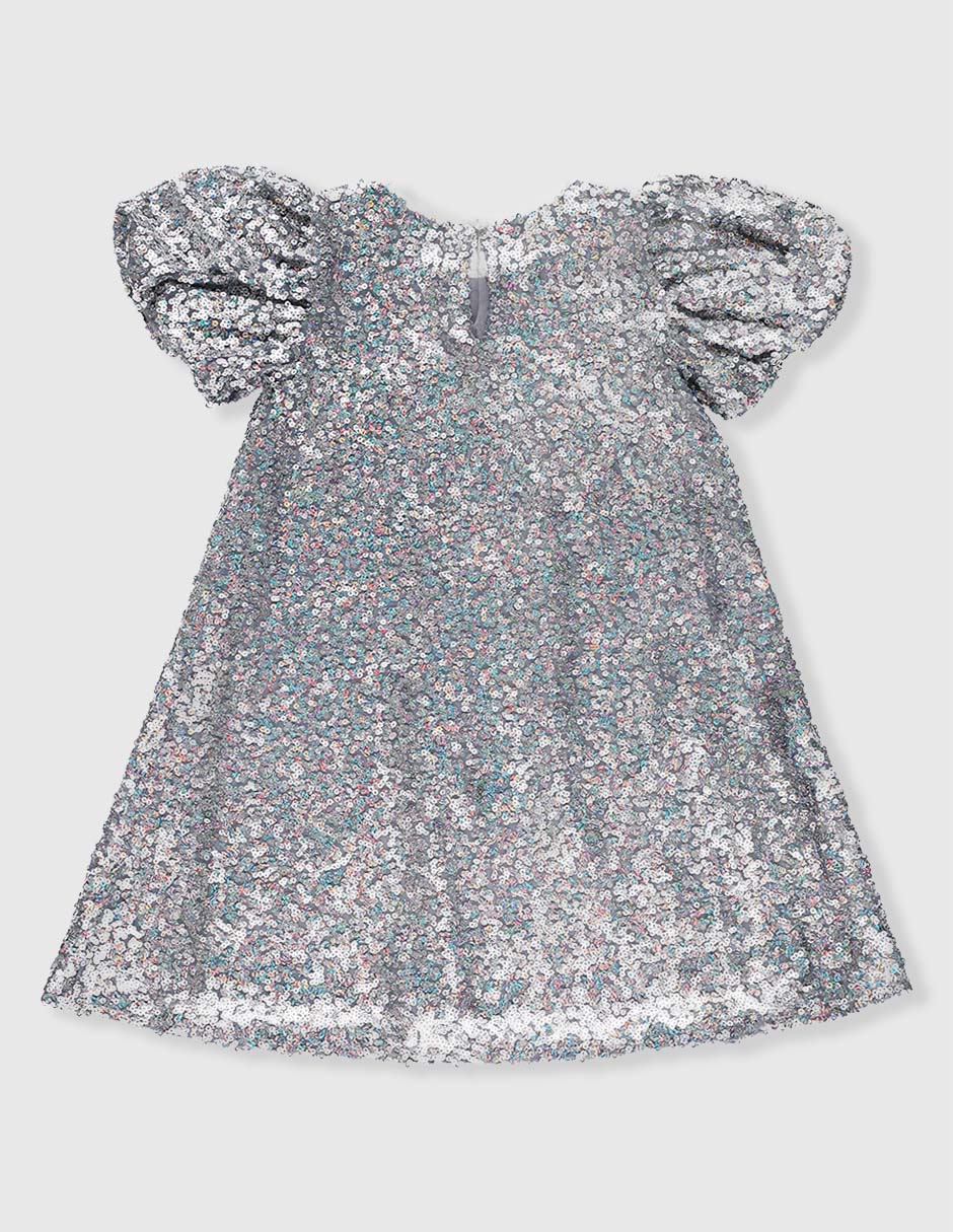 Vestido manga globo para niña 2