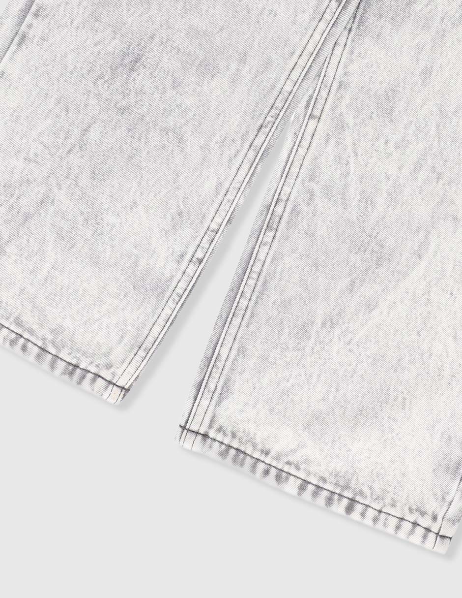 Jeans amplio lavado claro para niña 4