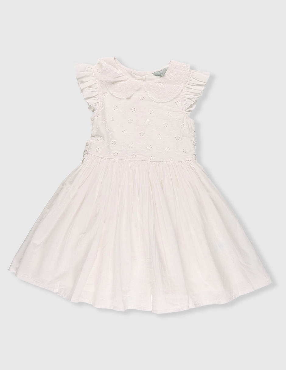 Vestido manga cap para niña