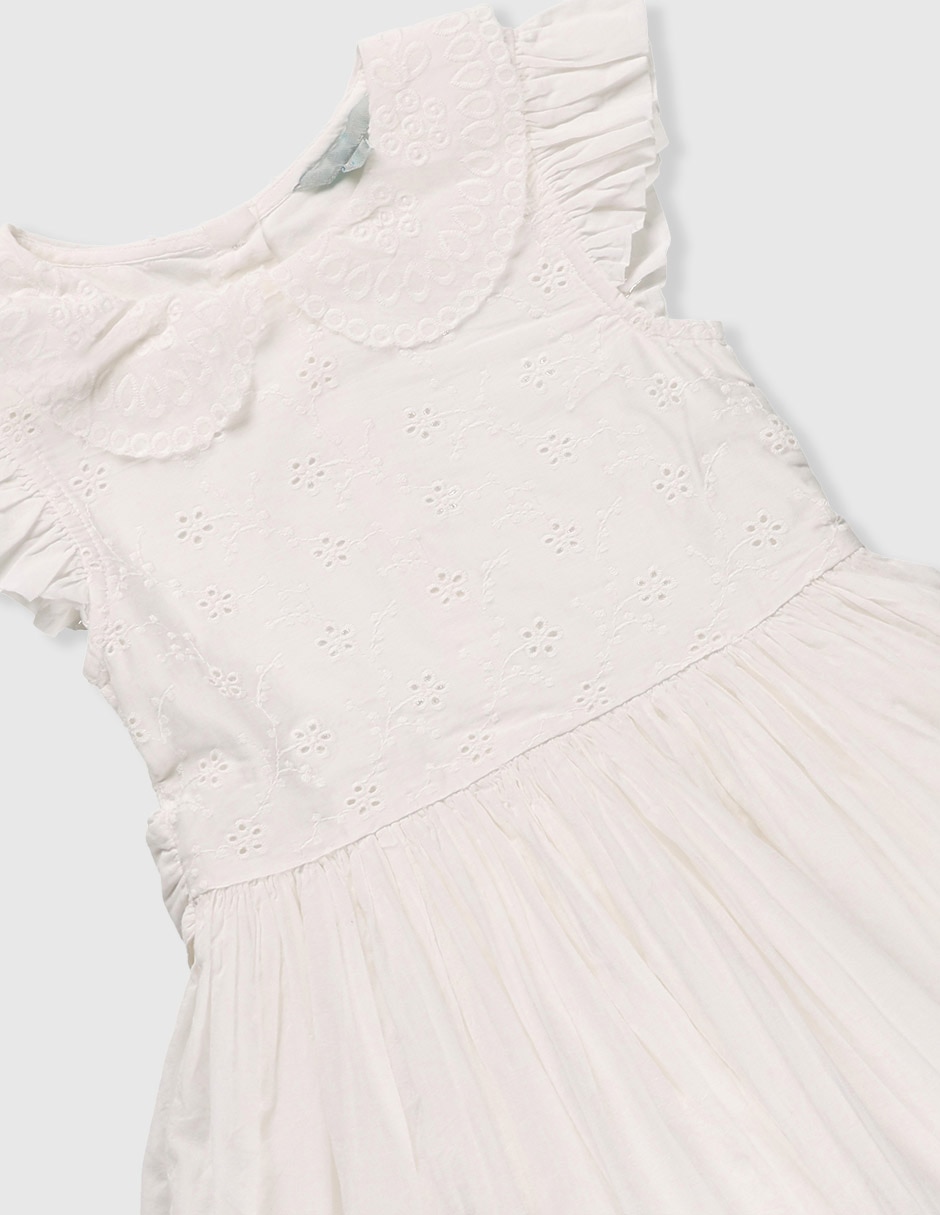 Vestido manga cap para niña 3