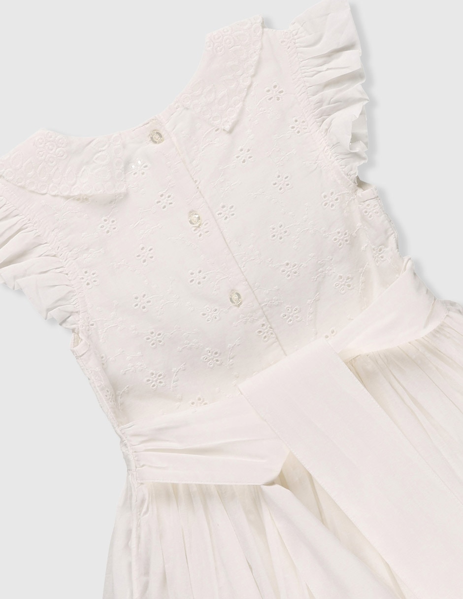 Vestido manga cap para niña 4