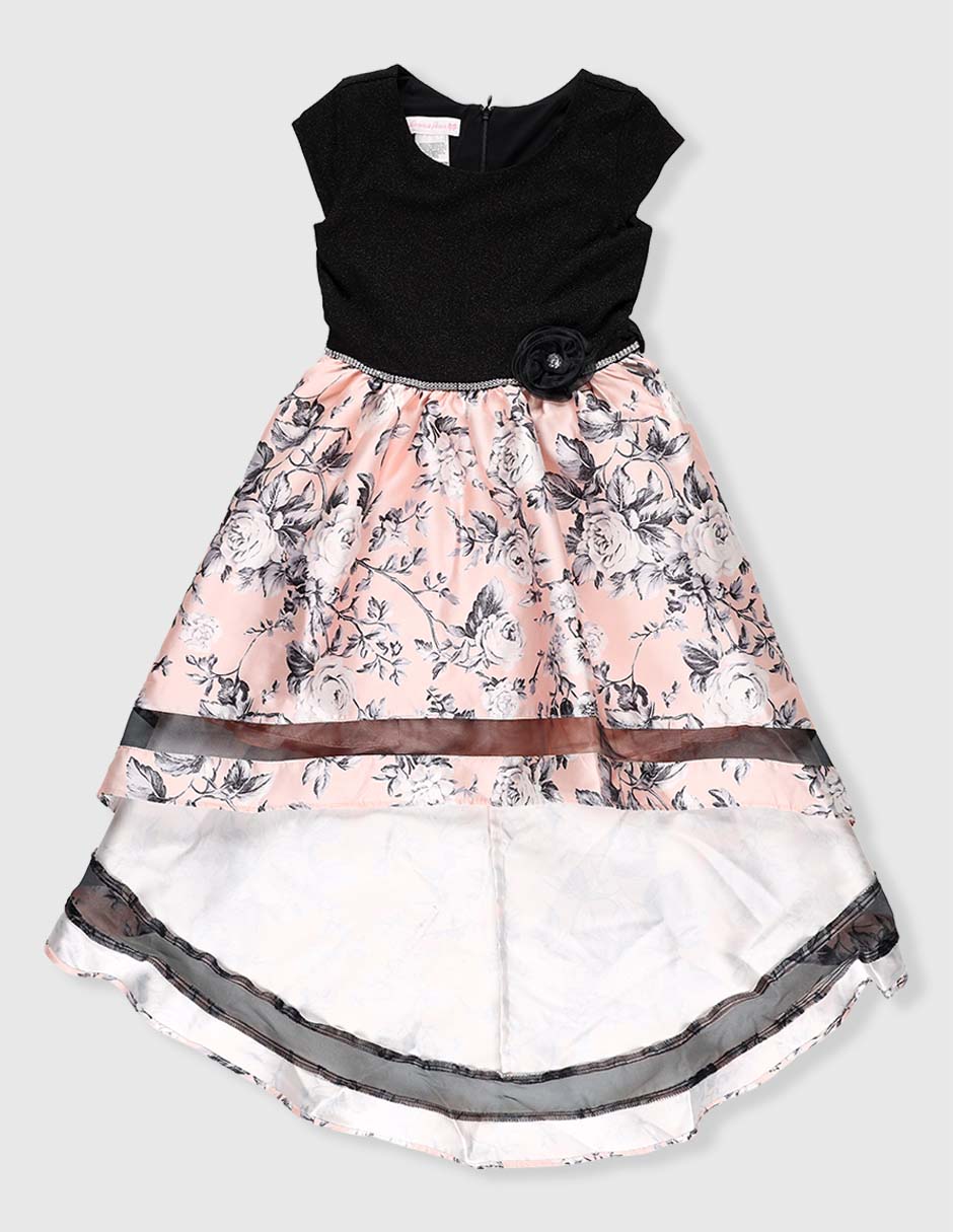 Vestido manga cap para niña