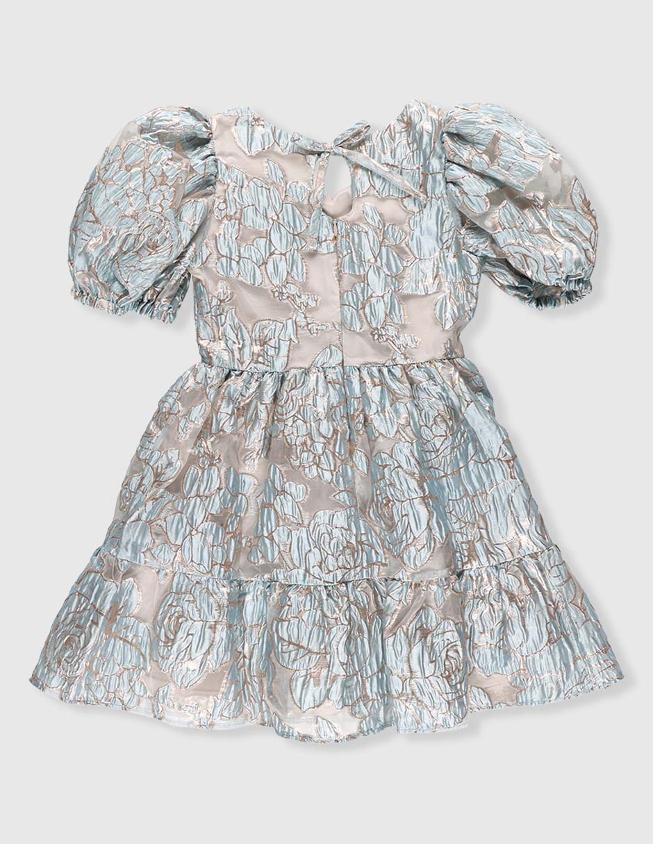 Vestido manga globo para niña 2