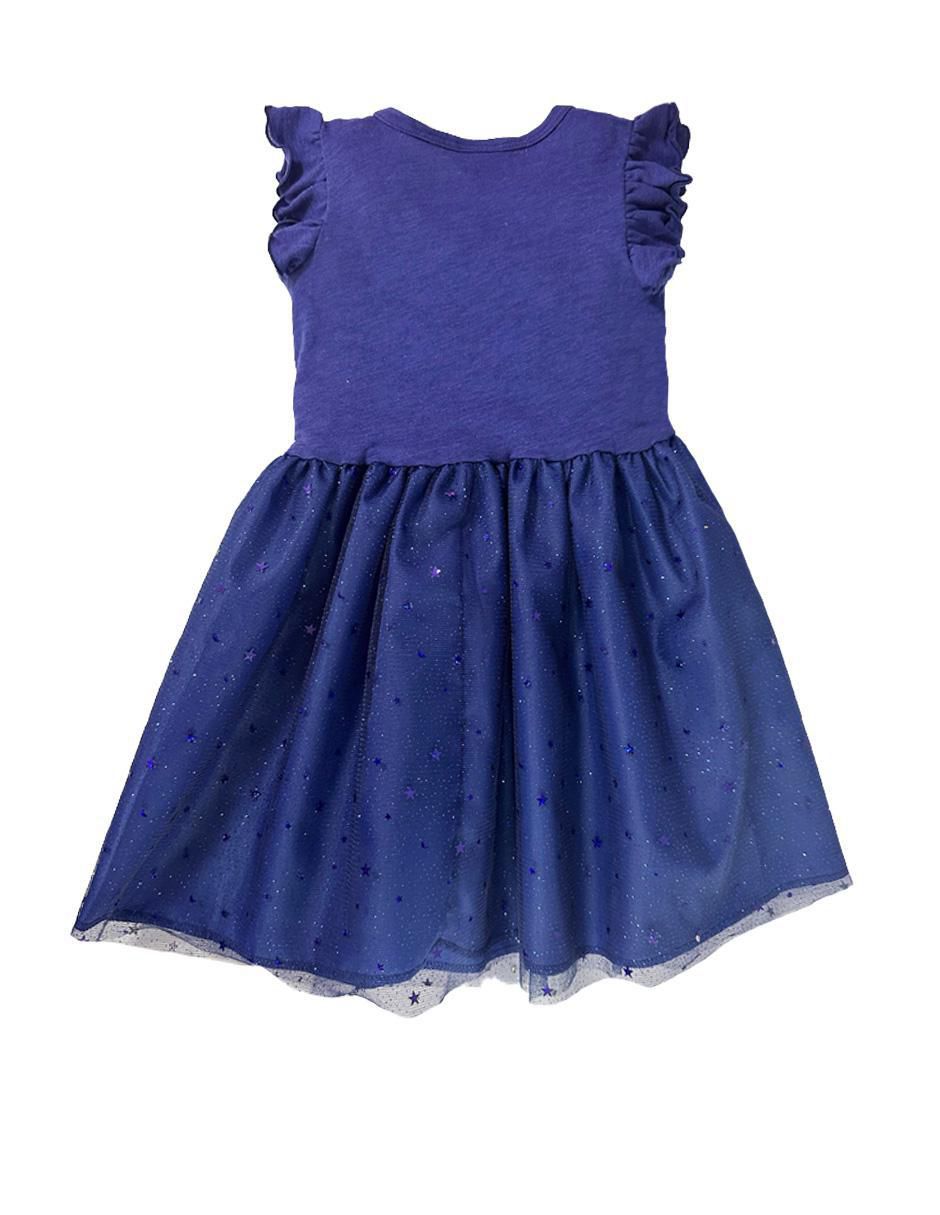 Vestido Frozen manga volantes para niña 3