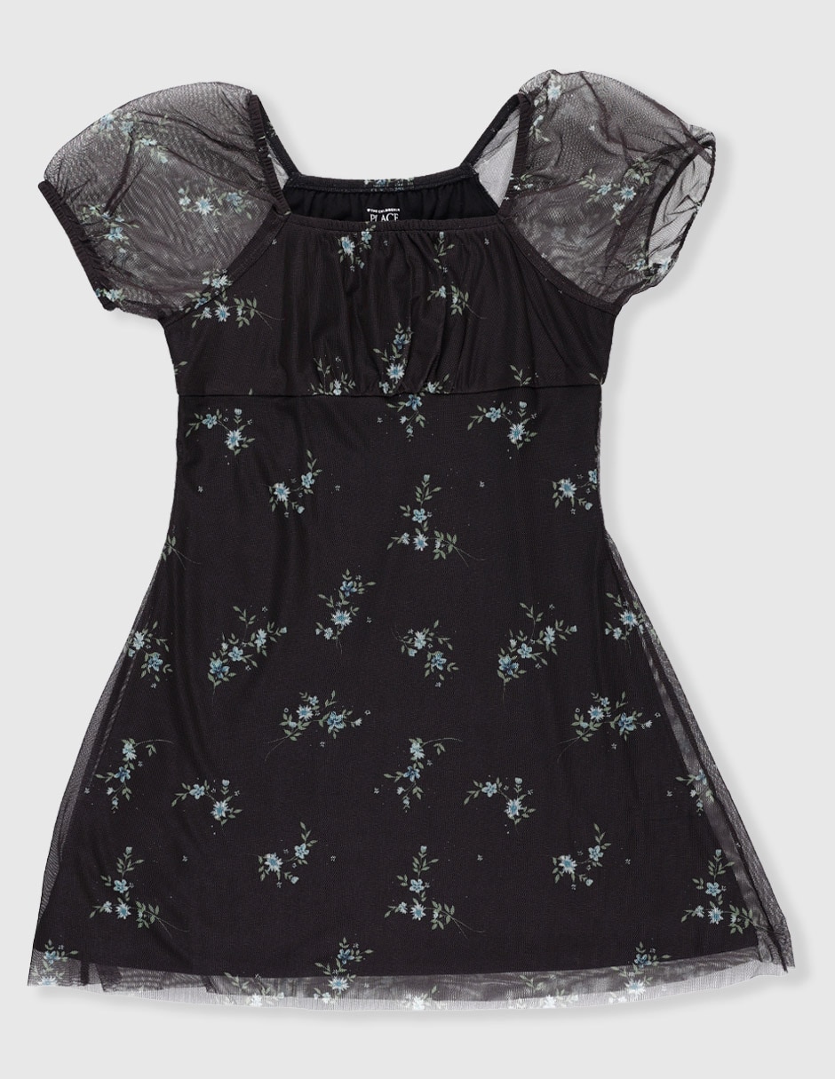 Vestido manga regular para niña Vestido manga regular para niña