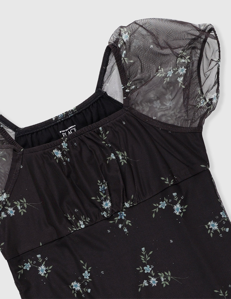Vestido manga regular para niña 3