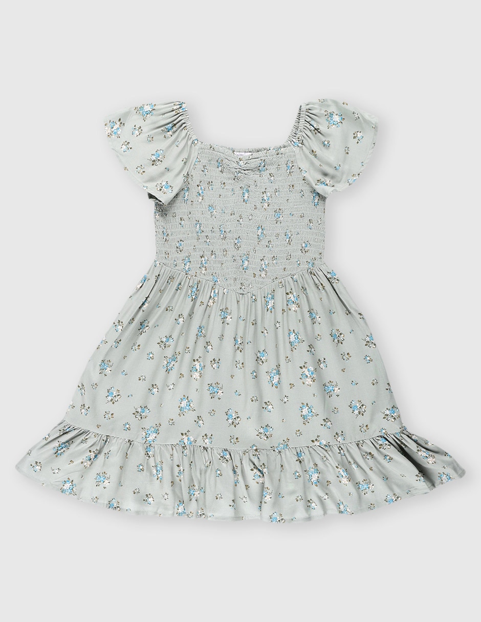 Vestido manga cap para niña Vestido manga cap para niña