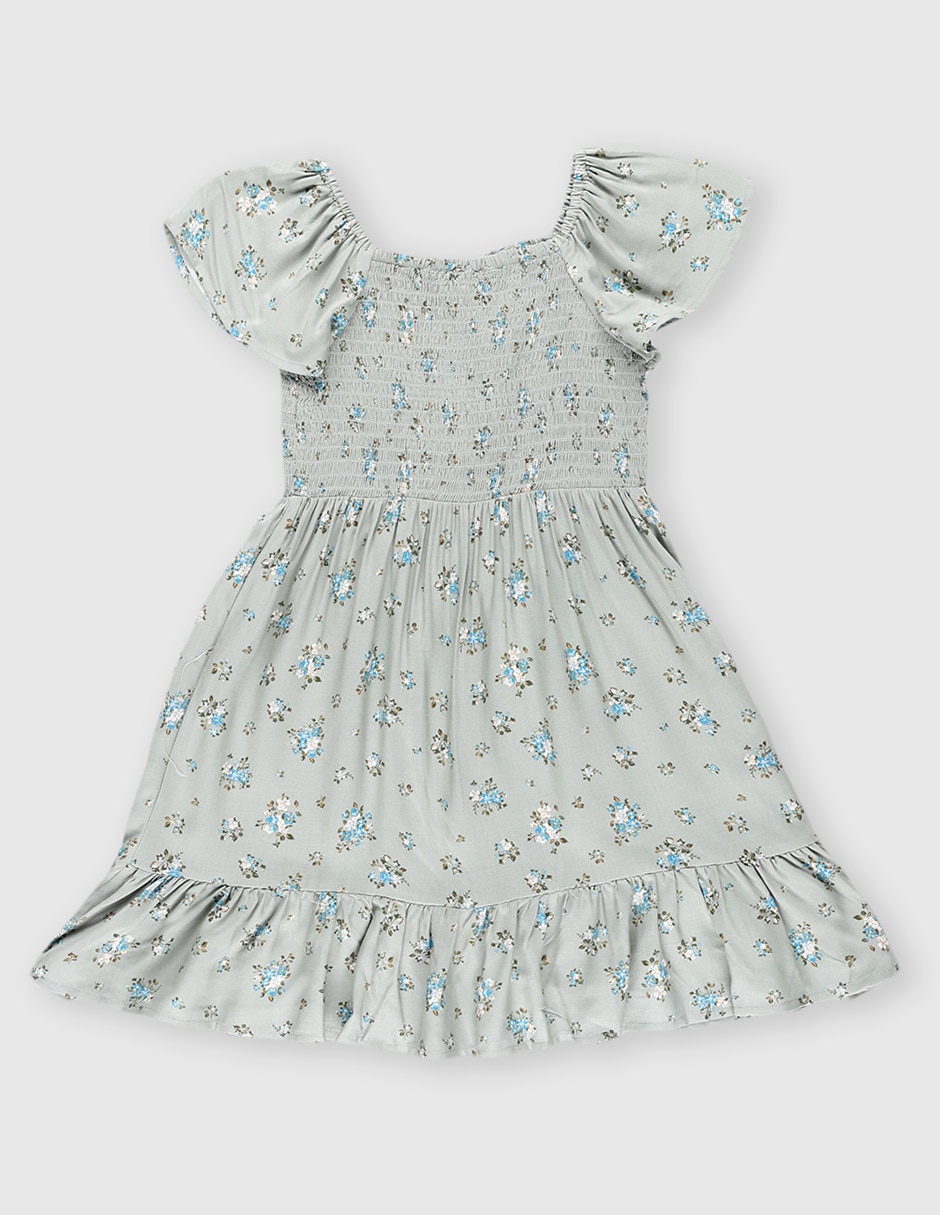 Vestido manga cap para niña 2