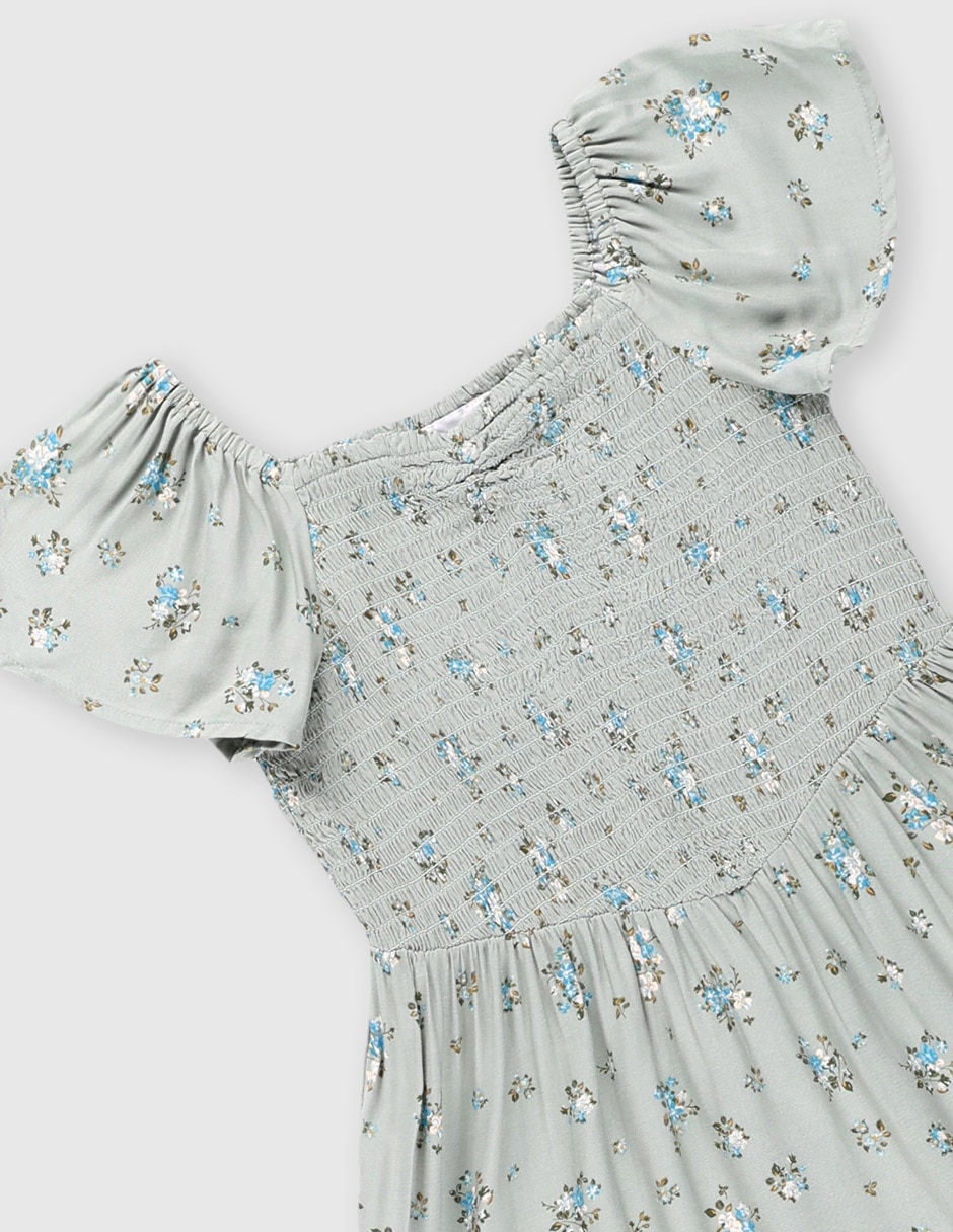 Vestido manga cap para niña 4