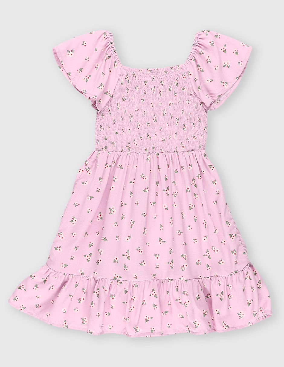 Vestido manga cap para niña 2