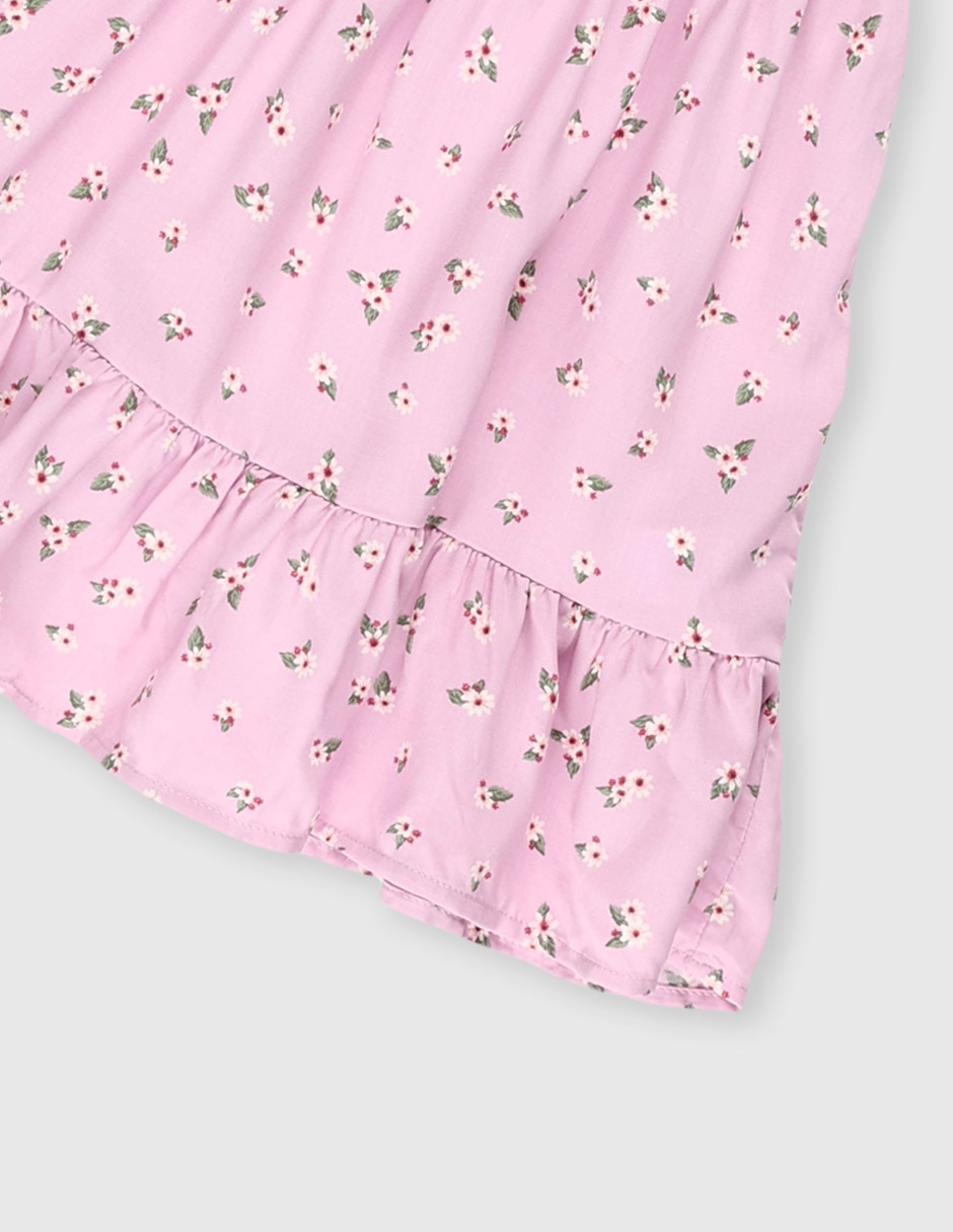 Vestido manga cap para niña 3