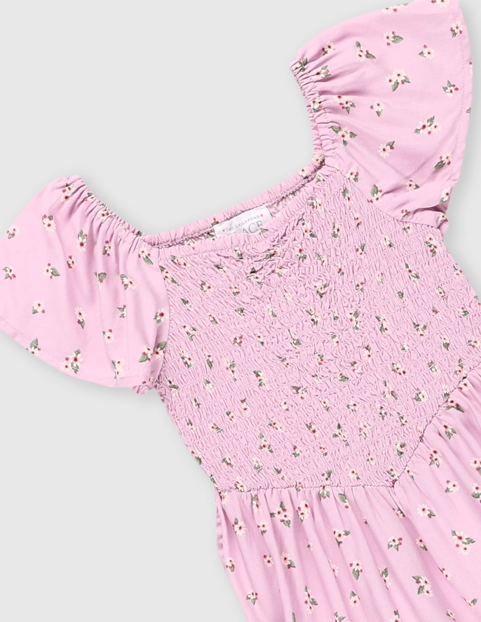 Vestido manga cap para niña 4