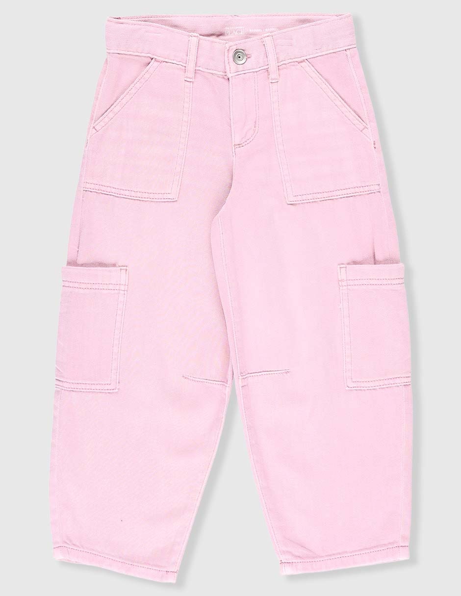 Jeans cargo amplio para niña Jeans cargo amplio para niña