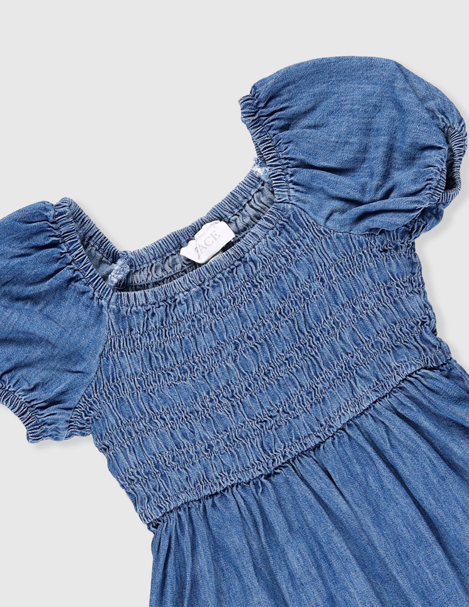 Vestido manga regular para niña 3