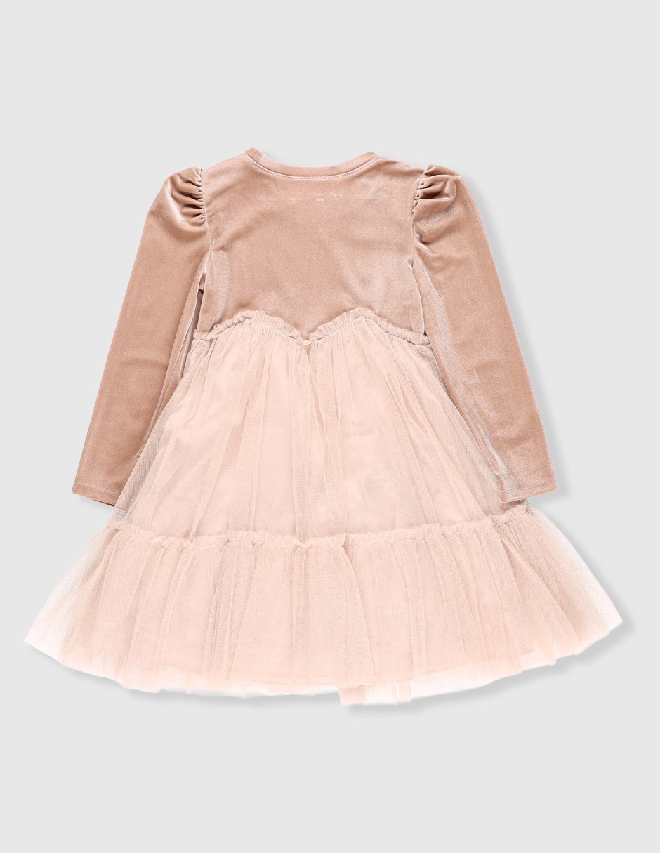Vestido manga regular para niña 2