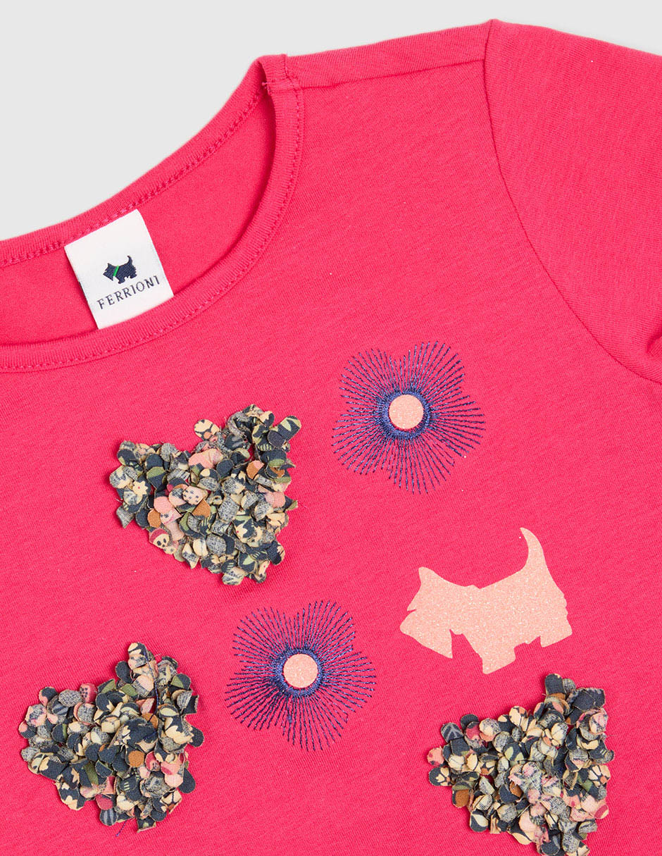 Playera Monetti manga corta para niña 3