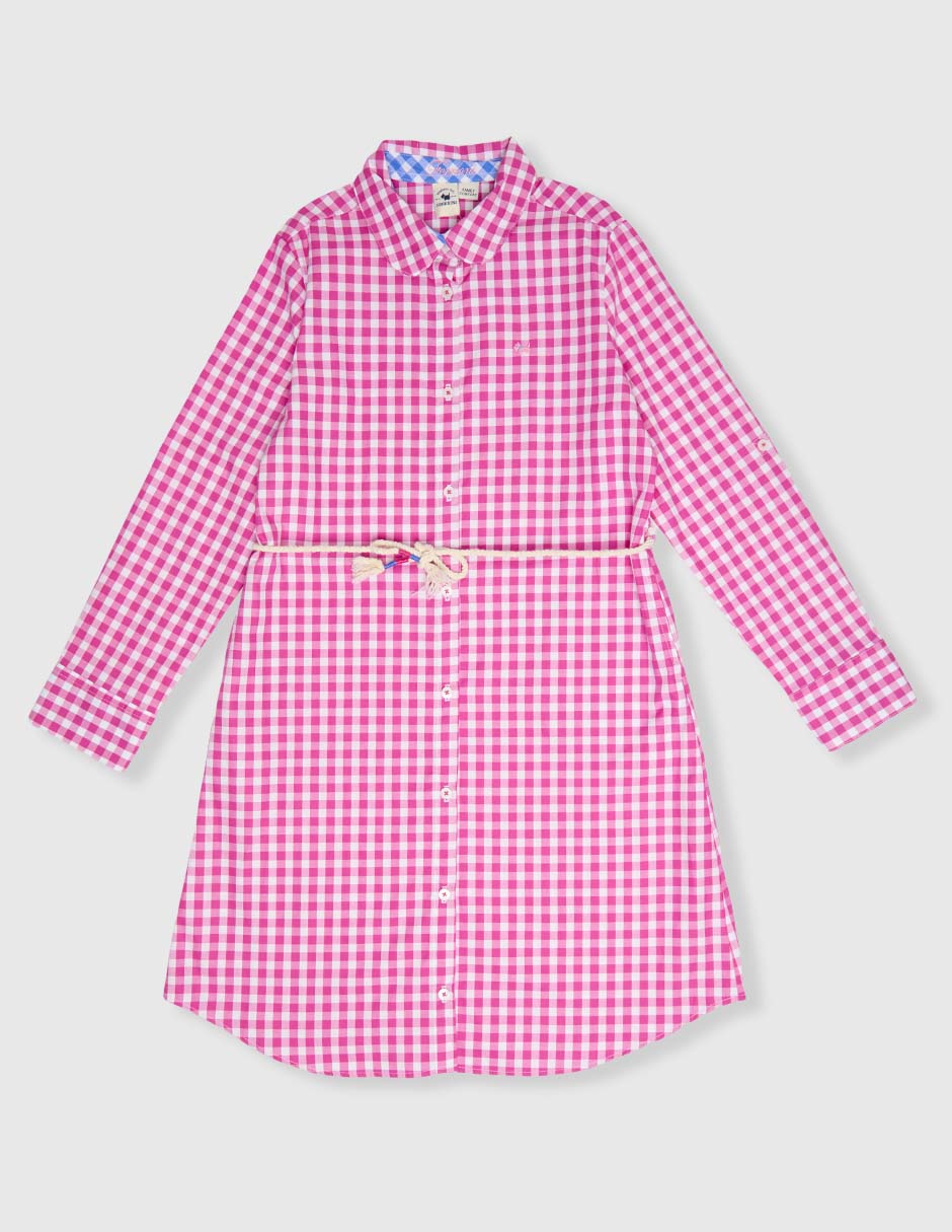 Vestido Mirta manga con elevador para niña