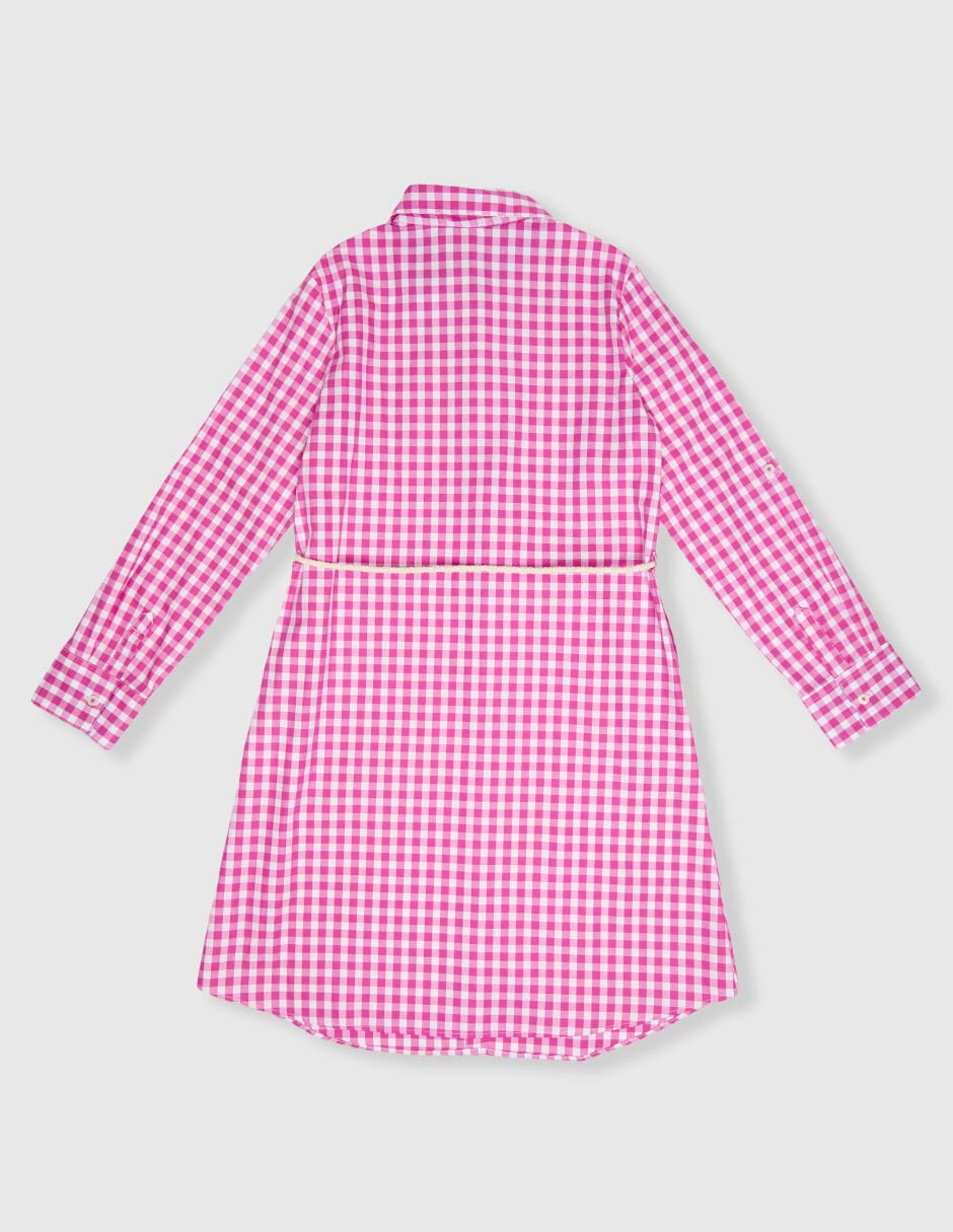 Vestido Mirta manga con elevador para niña 2