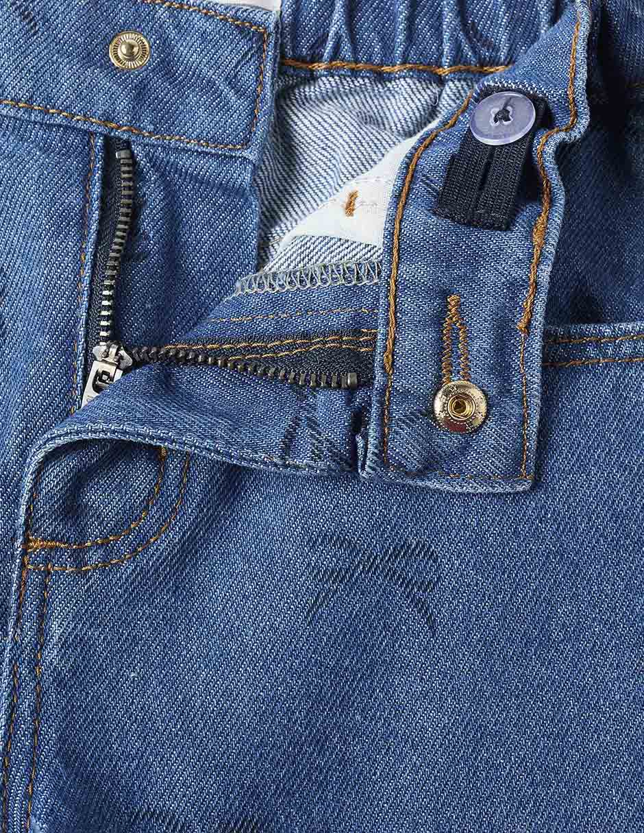 Jeans straight Zippy lavado claro para niña 3