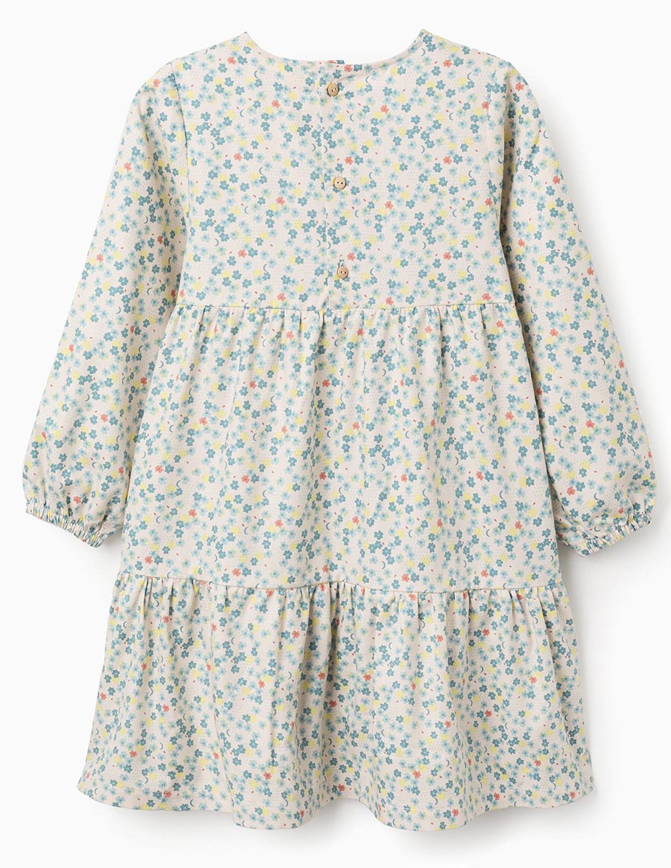Vestido manga globo para niña 2