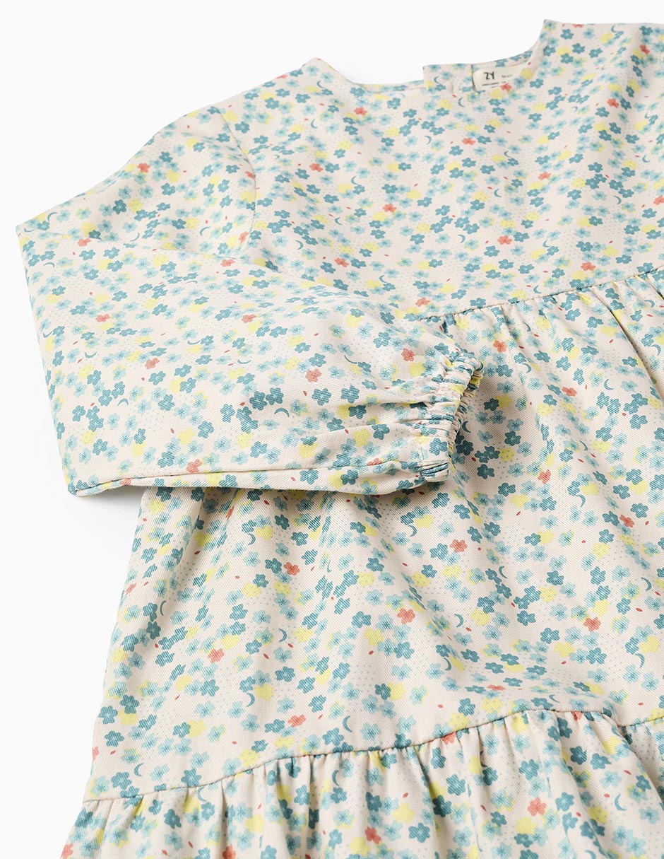 Vestido manga globo para niña 4