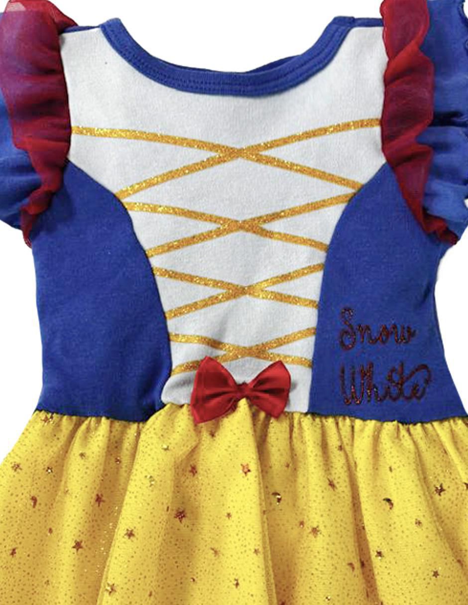Vestido Blanca Nieves manga volantes para niña 2