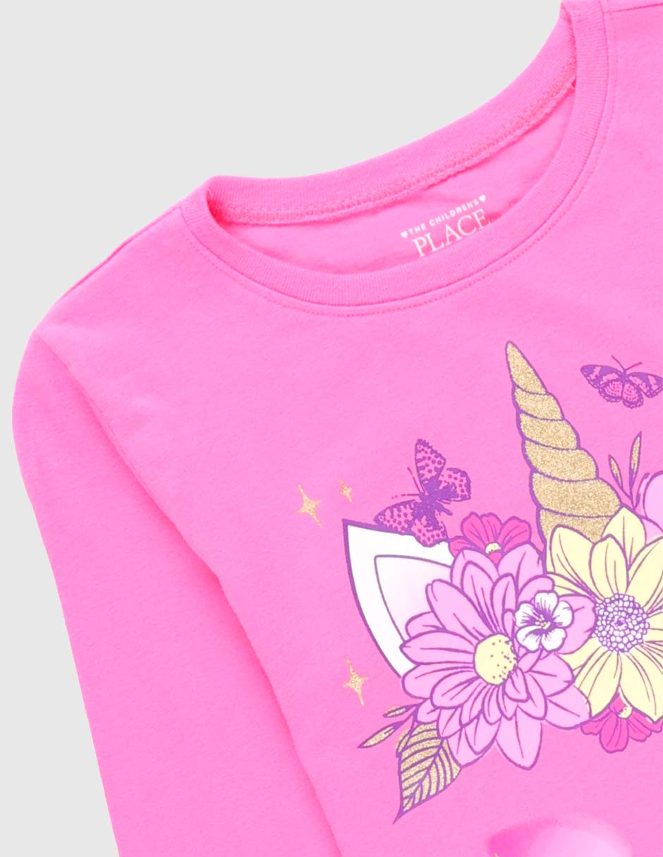 Playera manga larga para niña 7
