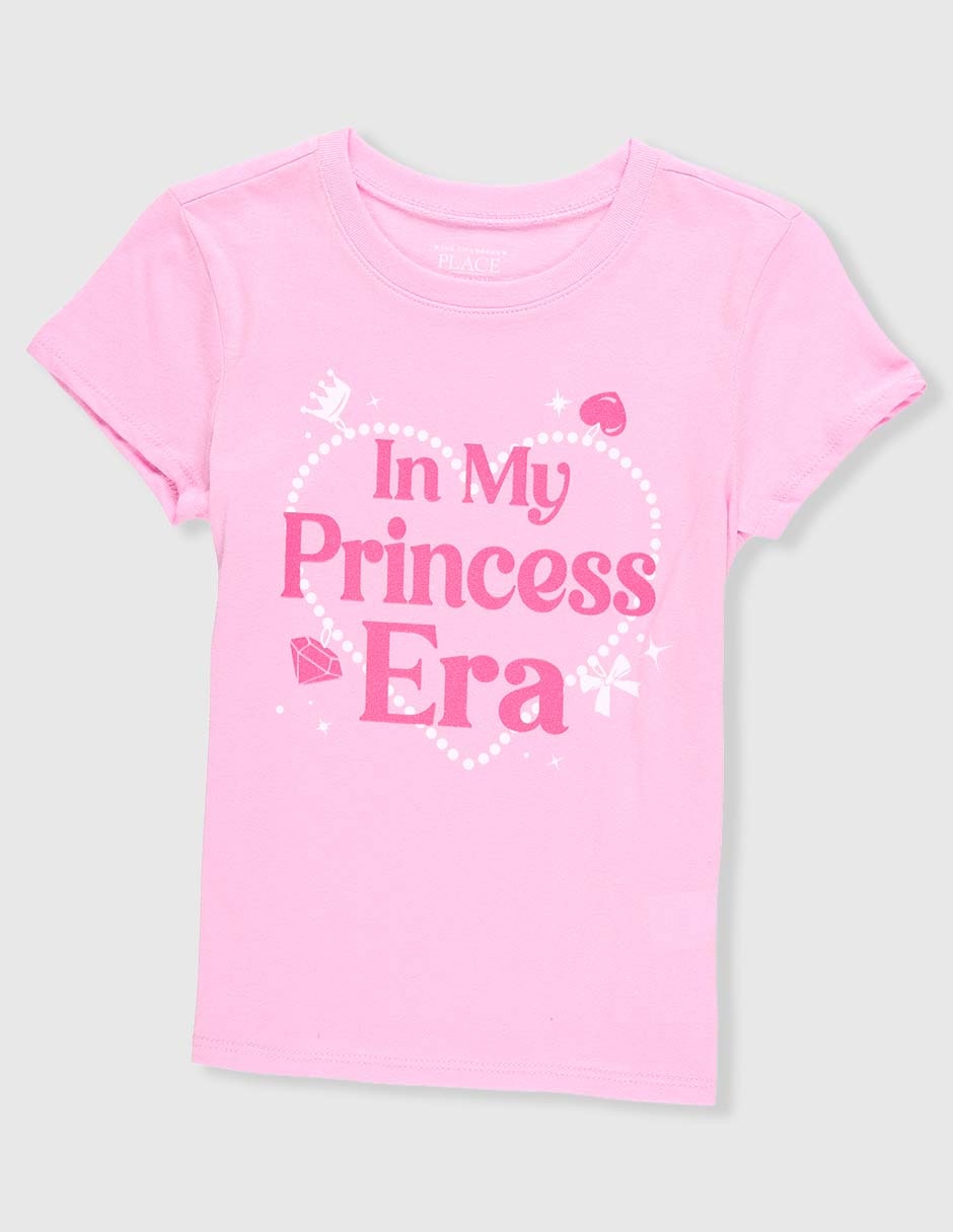Playera The Childrens Place In My Princess Era manga corta para niña Playera The Childrens Place In My Princess Era manga corta para niña