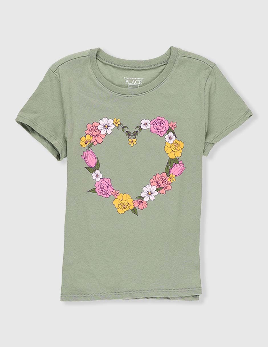Playera The Childrens Place manga corta para niña