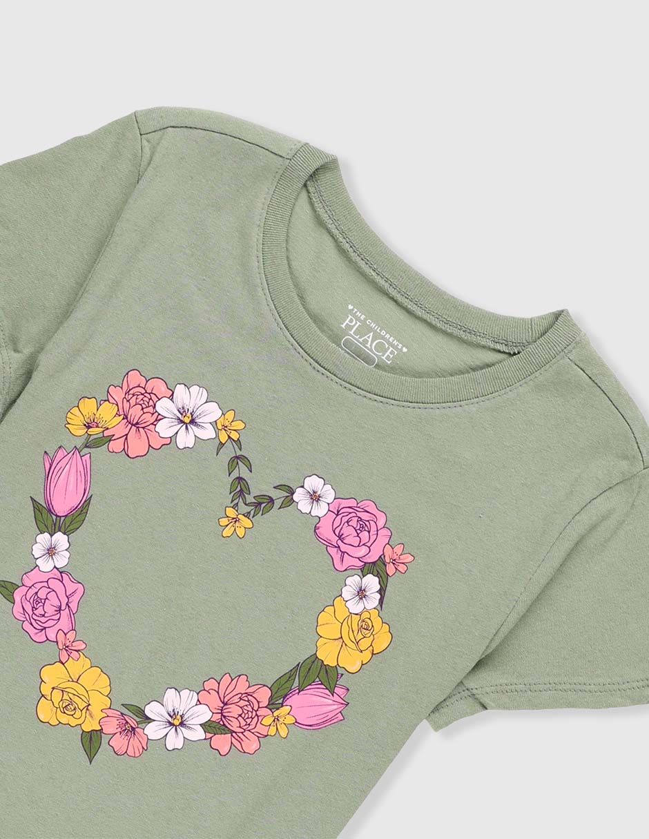 Playera The Childrens Place manga corta para niña 3
