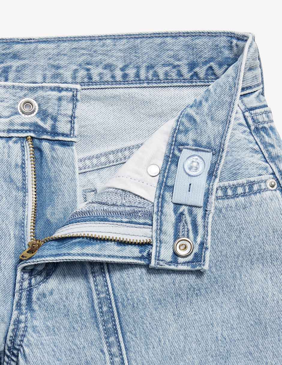 Jeans baggy old navy lavado claro para niña 4