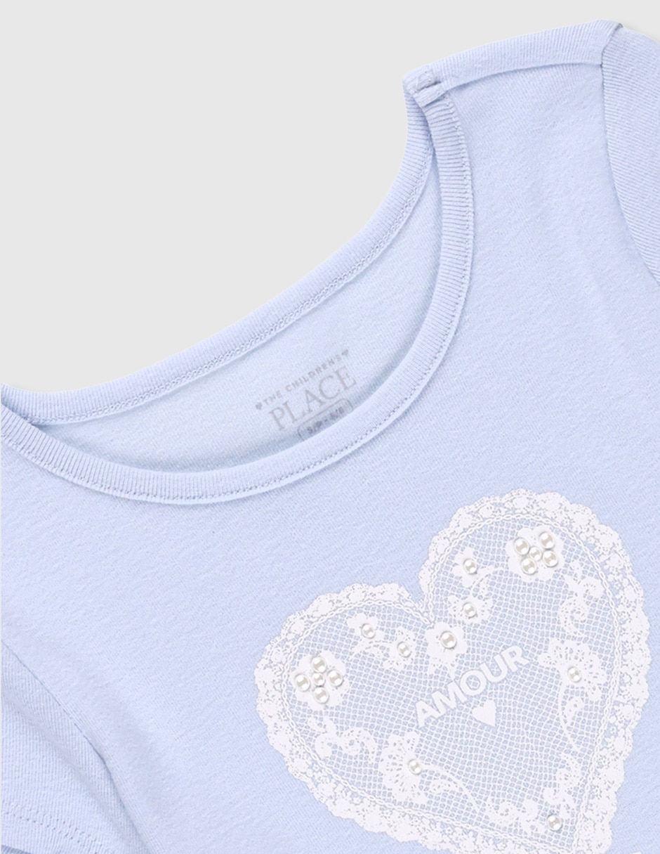 Playera manga corta para niña 3