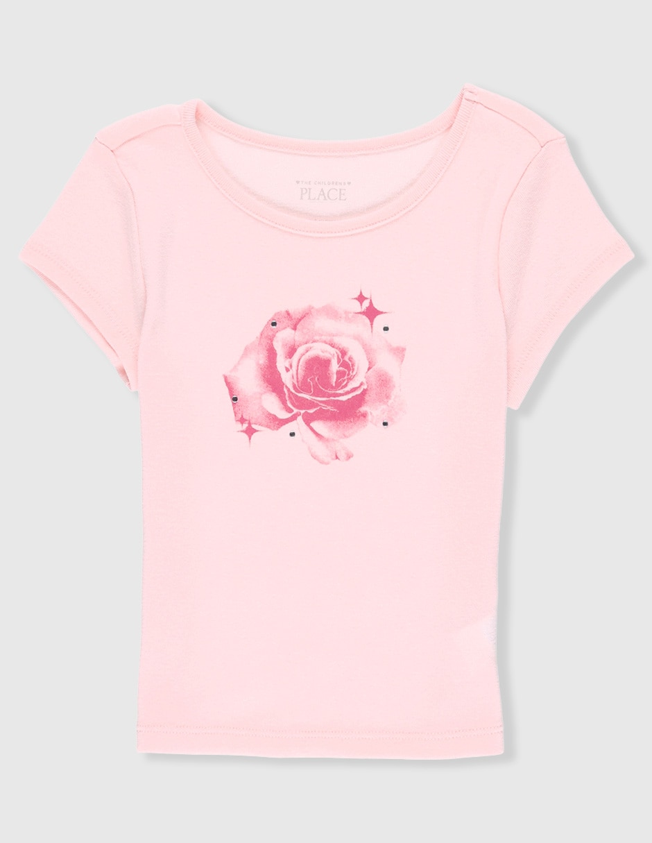 Playera manga corta para niña Playera manga corta para niña