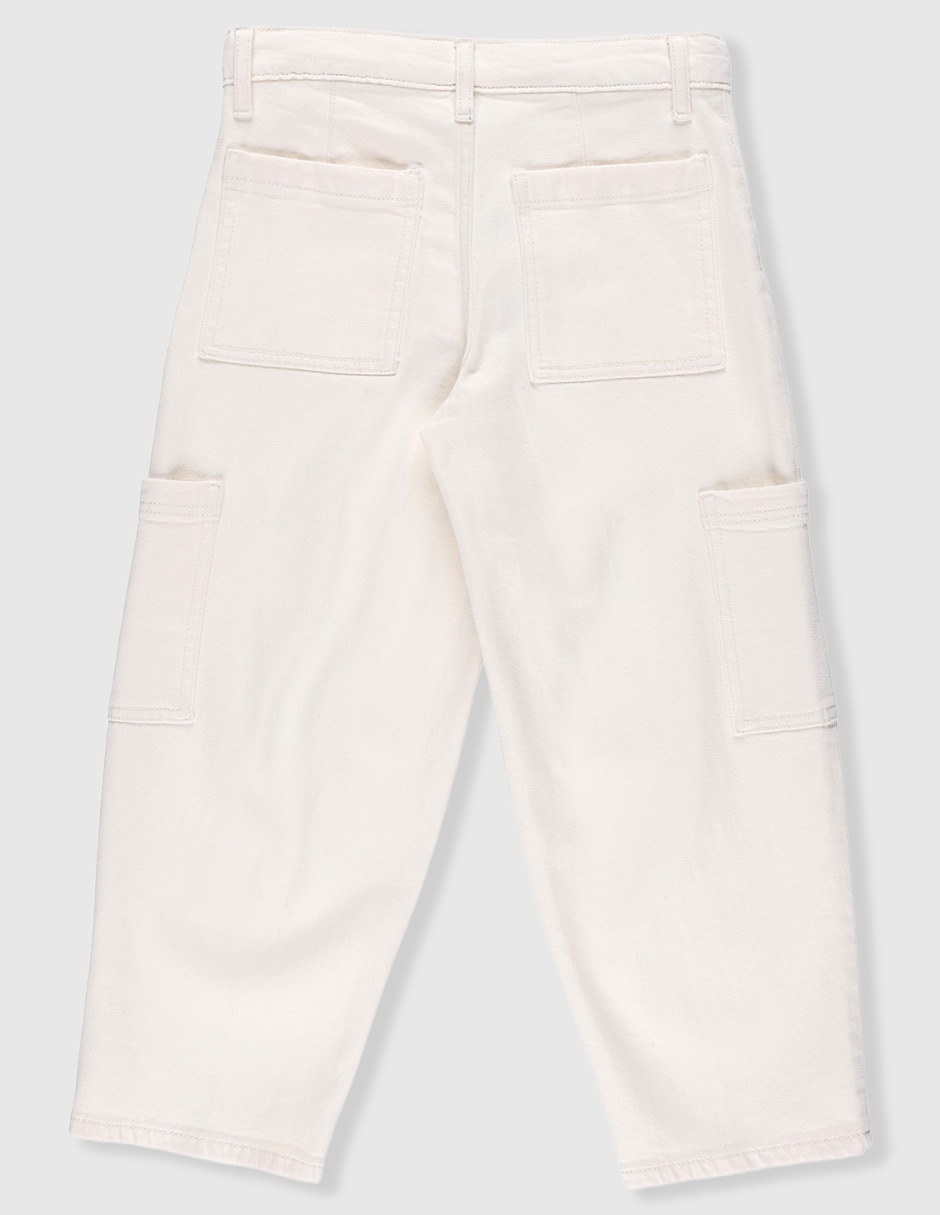 Jeans cargo baggy para niña 2