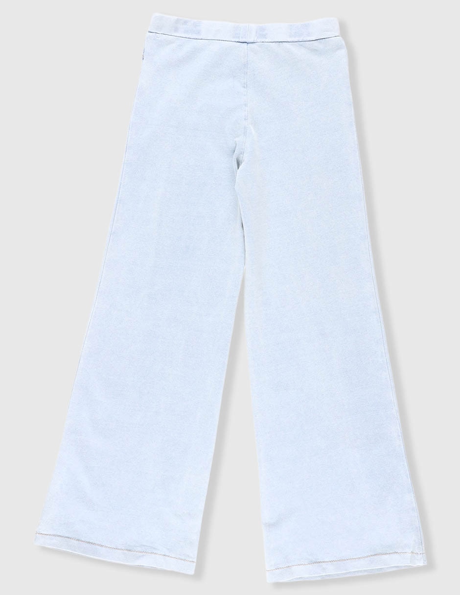 Jeans campana lavado claro para niña 2