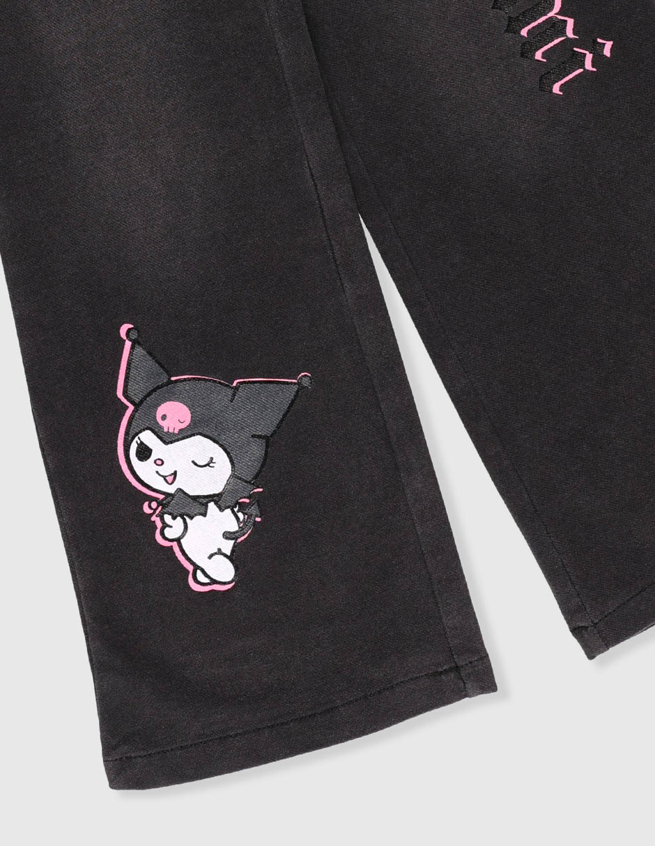 Jeans campana lavado obscuro para niña 3