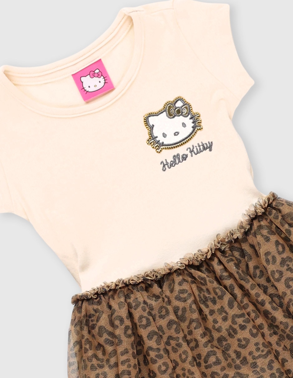 Vestido manga regular para niña 3