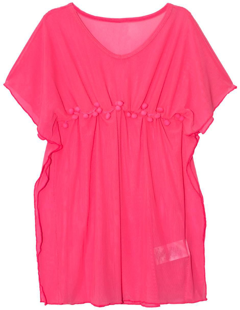 Salida de playa vestido con borla para niña Salida de playa vestido con borla para niña